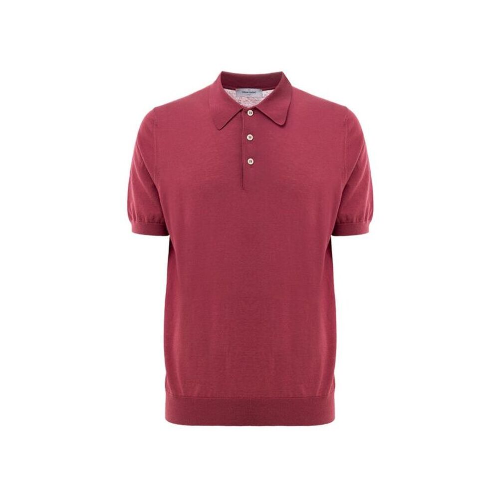 Gran Sasso Red Cotton Polo Men's Shirt
